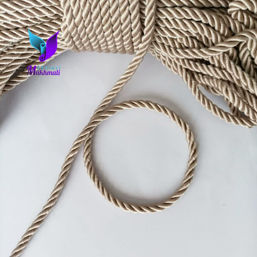 قیطان ابریشمی 6 میل 3 تاب نسکافه ای