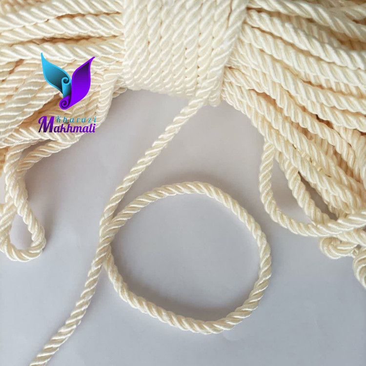 قیطان ابریشمی 6 میل 3 تاب