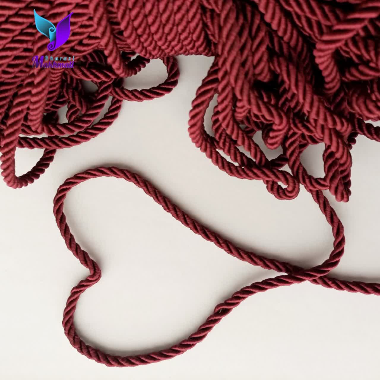 قیطان ابریشمی زرشکی