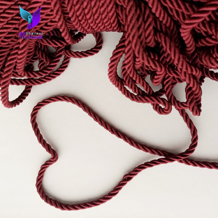 قیطان ابریشمی زرشکی