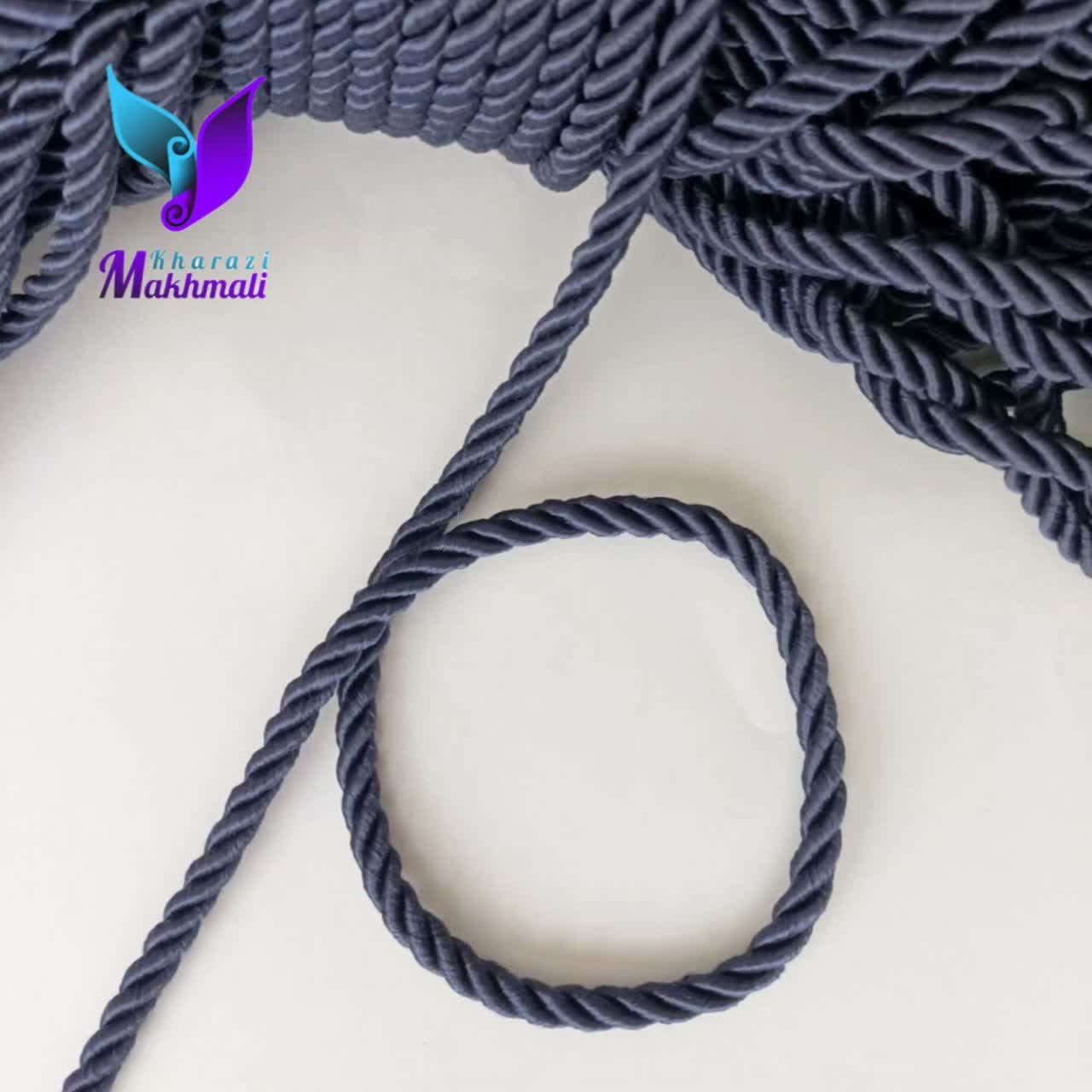 قیطان ابریشمی سرمه ای