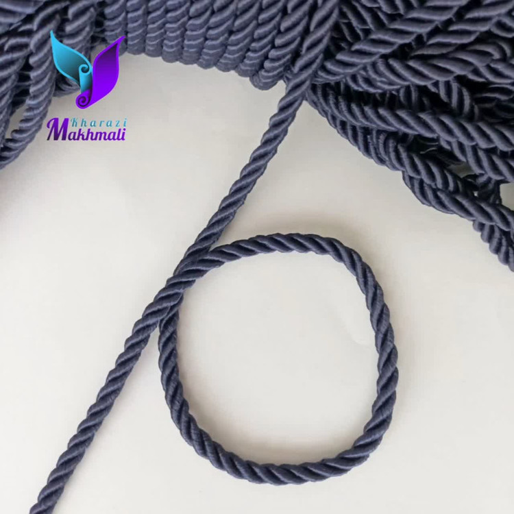 قیطان ابریشمی سرمه ای