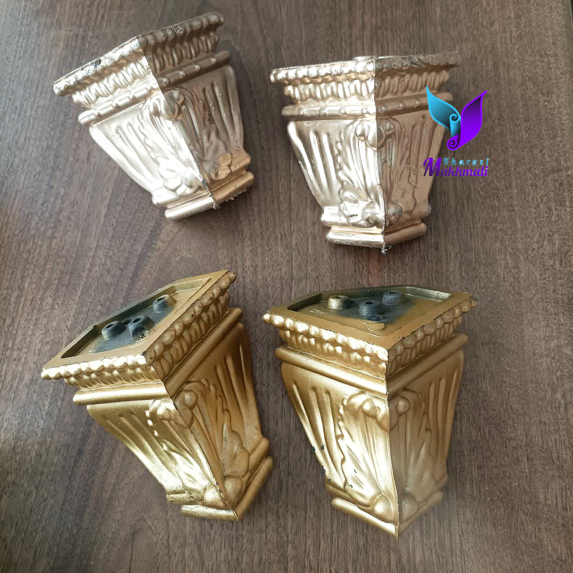 پایه مبلی منبت طلایی( زده دار)